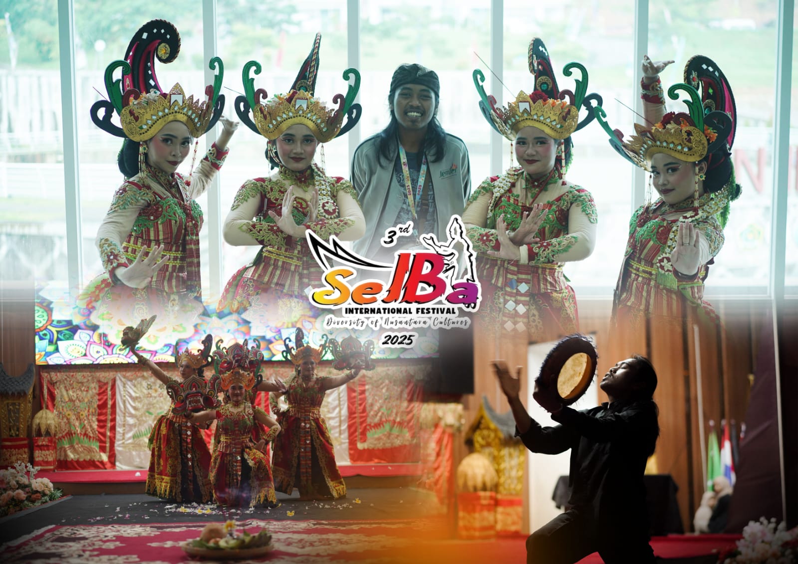 UKIR PRESTASI, MONOLOG DAN TARI TRADISIONAL UIN KHAS JEMBER TAMPIL DI MALAM.PUNCAK SELBA INTERNASIONAL
